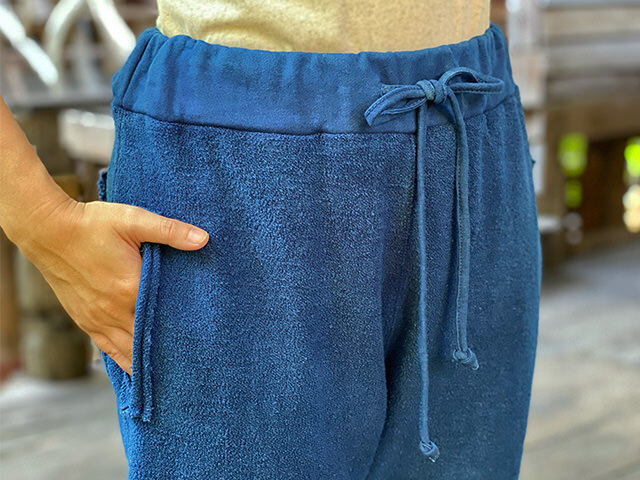 asana ヘンプコットン ふかふか スウェット パンツ・草木染め