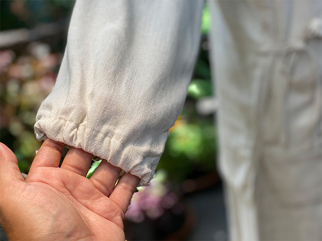 asana HEMP100% テロテロ 作務衣・きなり