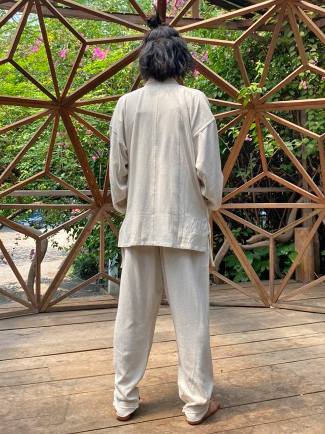 asana HEMP100% テロテロ 作務衣・きなり【パヤカ オンラインショップ】