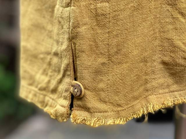 asana HEMP100% テロテロ 縄文シャツ・草木染め