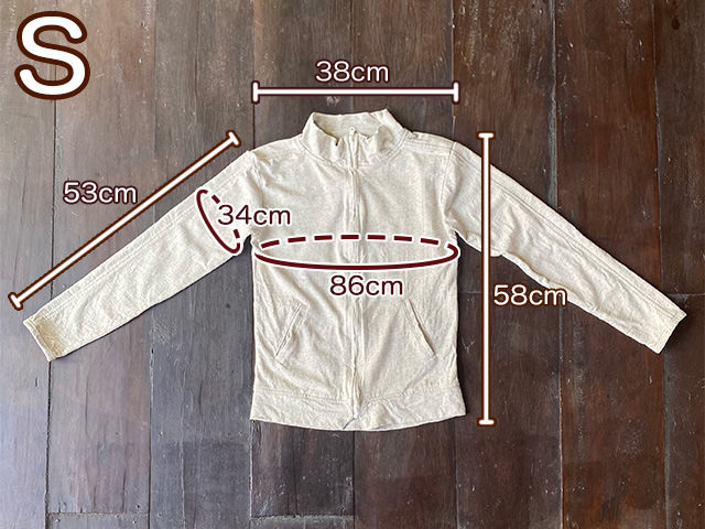 asana ヘンプコットン ジャージ トップス・きなり