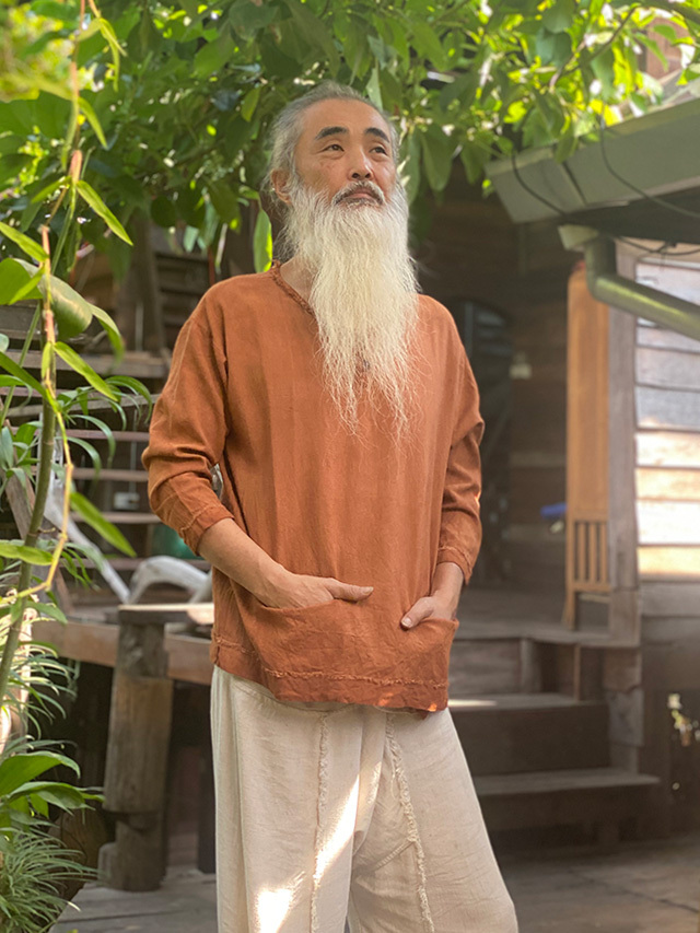 asana HEMP100% テロテロ ゆったり シャツ・草木染め【パヤカ