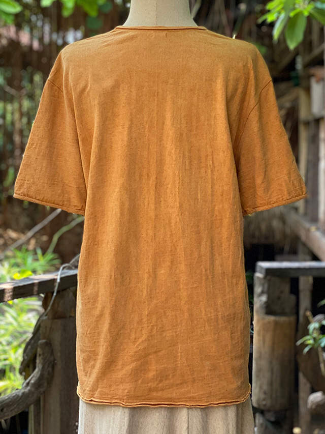 asana ヘンプコットン 厚手 メンズTee・草木染め【パヤカ