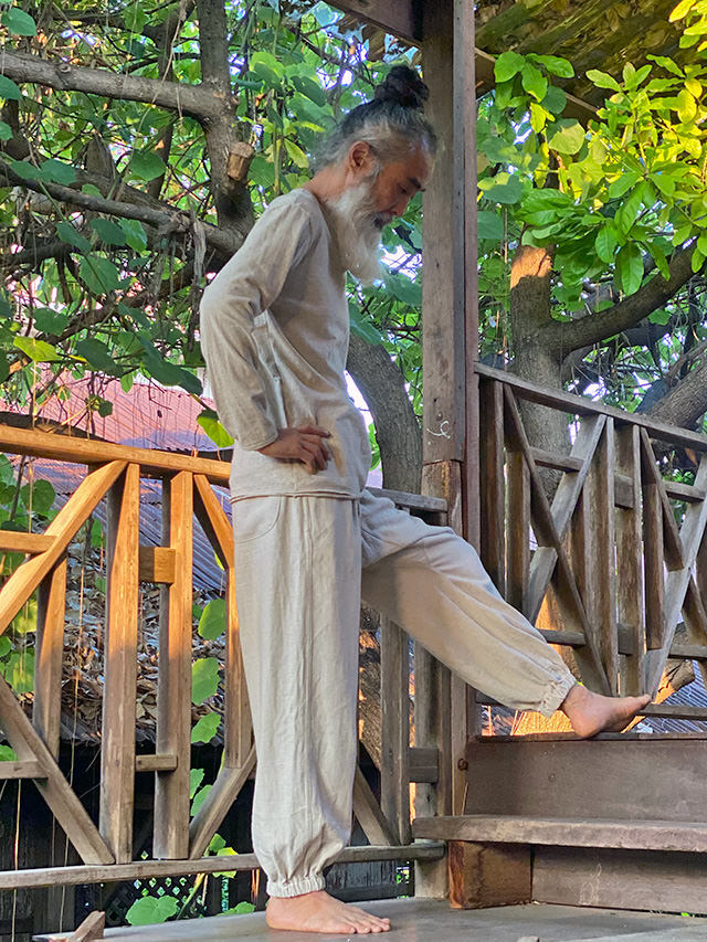 asana ヘンプコットン 厚手 ロングスリーブ・きなり【パヤカ