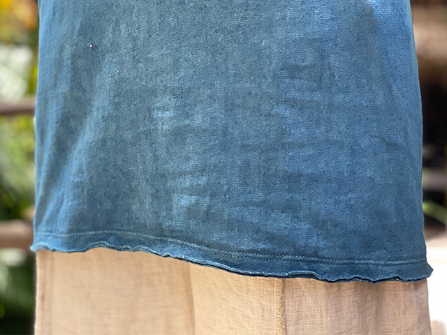 asana ヘンプコットン 厚手 メンズ タンクトップ ・草木染め