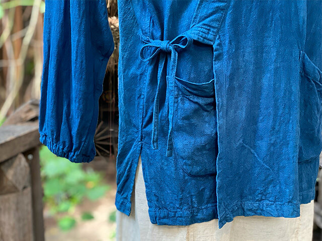 asana HEMP100% NEW テロテロ 作務衣・草木染め