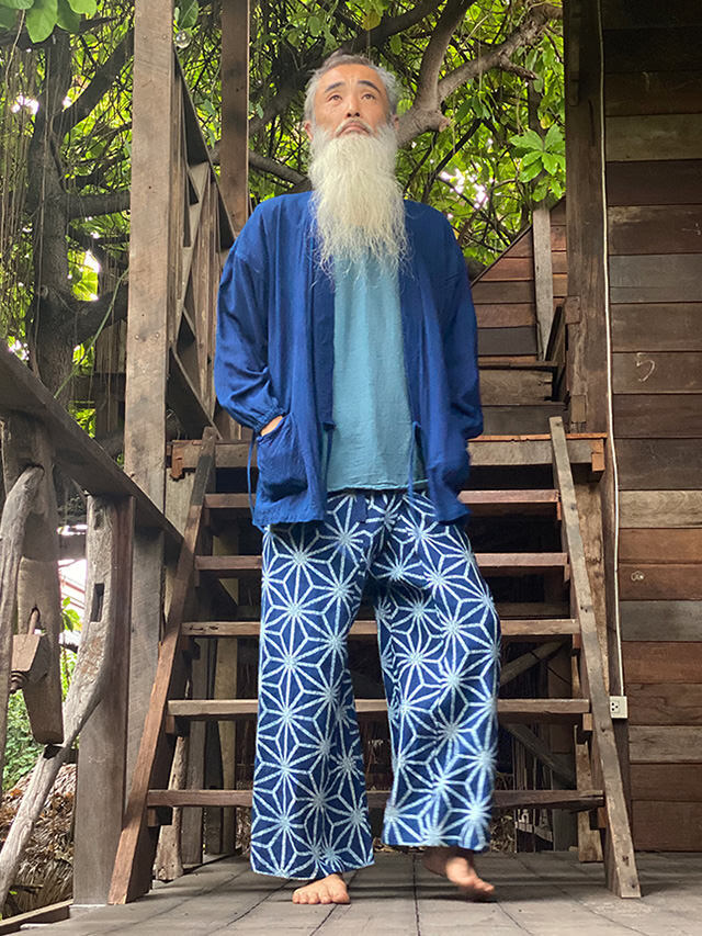 asana HEMP100% NEW テロテロ 作務衣・草木染め【パヤカ