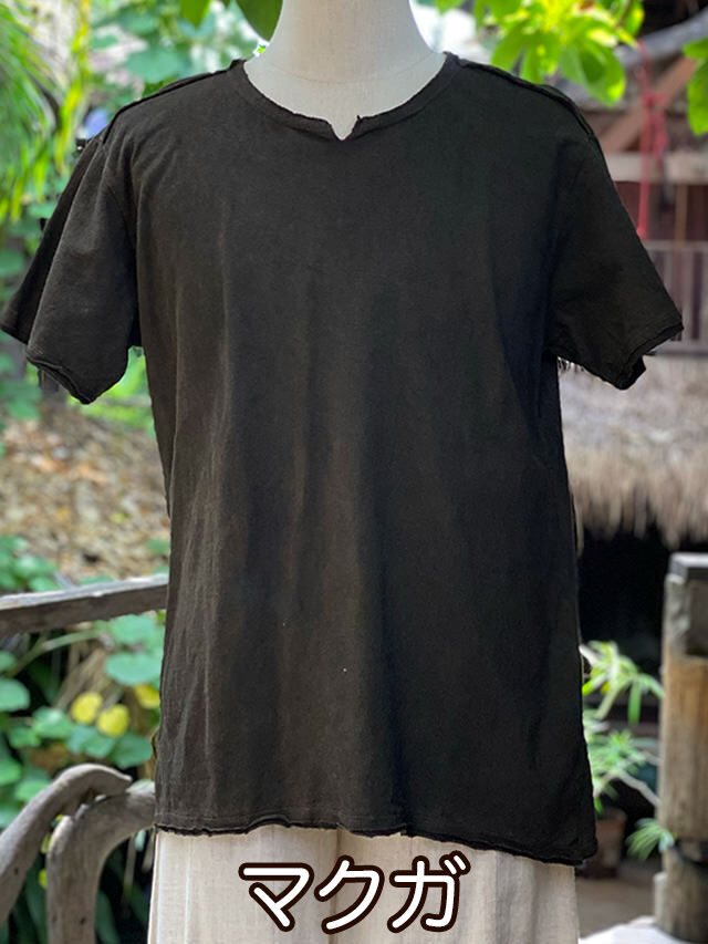 asana ヘンプコットン NEW メンズ Tee・草木染め【パヤカ