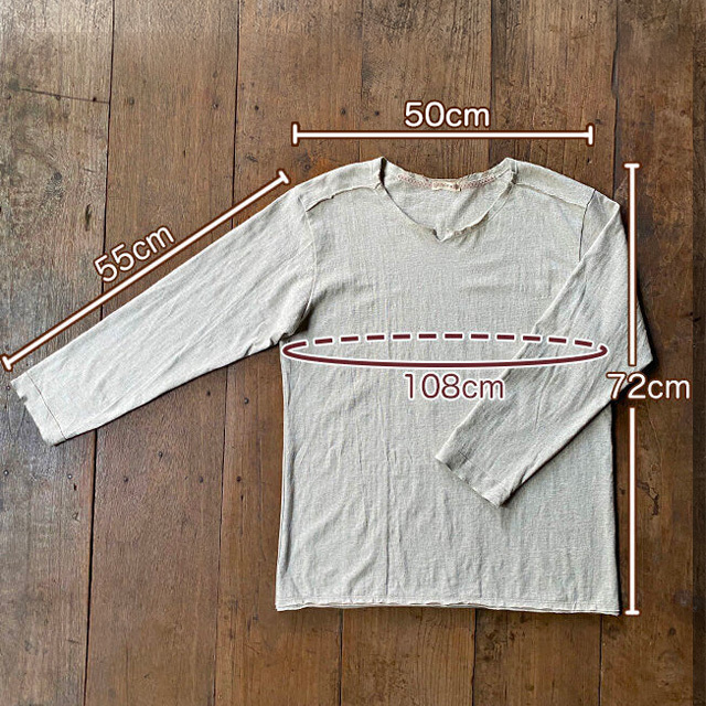 asana ヘンプコットン 厚手 NEW ロングスリーブ・きなり【パヤカ