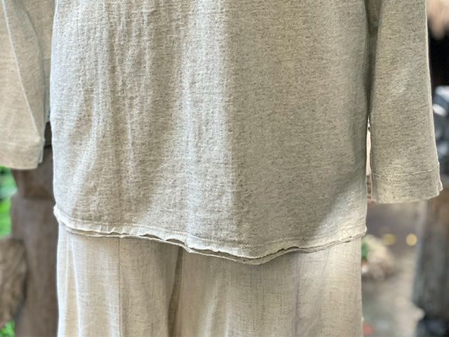 asana ヘンプコットン 厚手 NEW ロングスリーブ・きなり