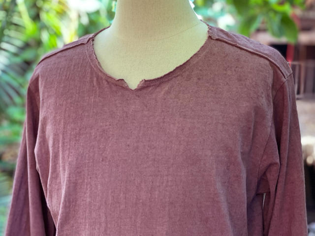 asana ヘンプコットン 厚手 NEW ロングスリーブ・草木染め