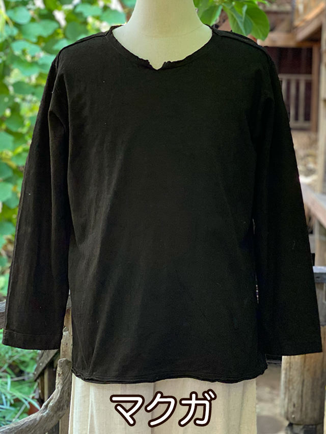 asana ヘンプコットン 厚手 NEW ロングスリーブ・草木染め【パヤカ