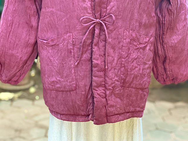 asana HEMP100% ふかふか リバーシブル はんてん・草木染め