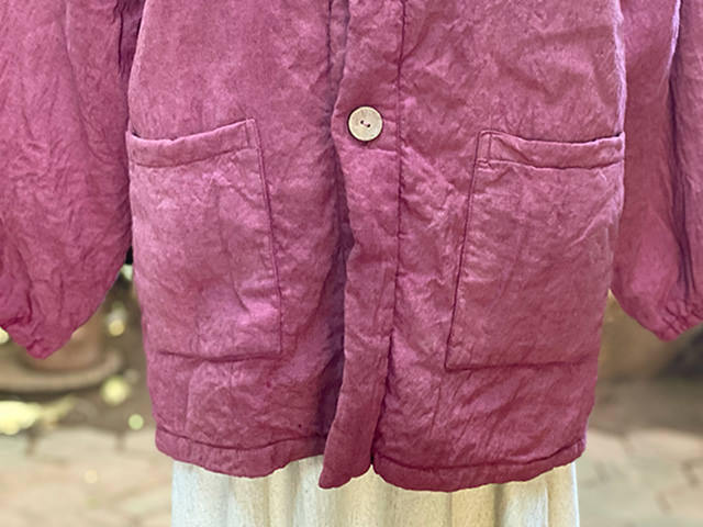 asana HEMP100% ふかふか リバーシブル はんてん・草木染め