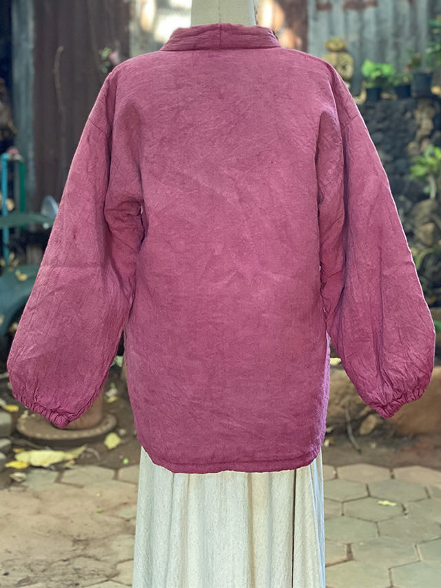 asana HEMP100% ふかふか リバーシブル はんてん・草木染め