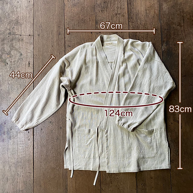 asana HEMP100% 厚手 NEW 作務衣・きなり