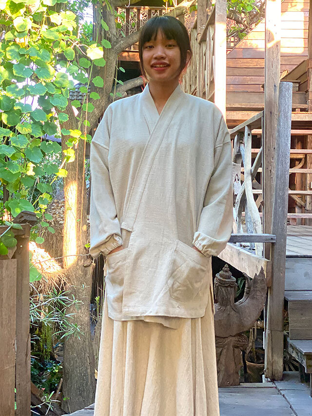 asana HEMP100% 厚手 作務衣・きなり【パヤカ オンラインショップ】