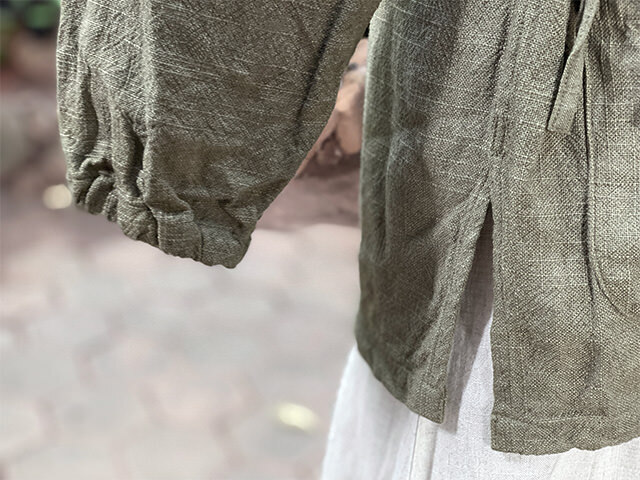 asana HEMP100% 厚手 NEW 作務衣・草木染め