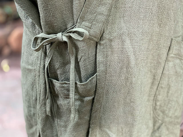 asana HEMP100% 厚手 NEW 作務衣・草木染め