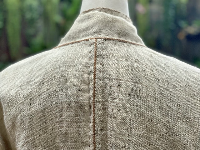 asana HEMP100% 手織り 手縫い ジャケット・きなり