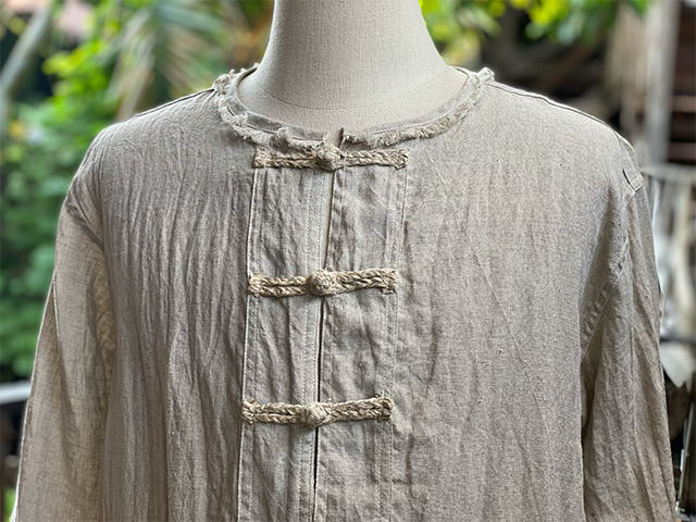 asana HEMP100% ランナー ジャケット・きなり