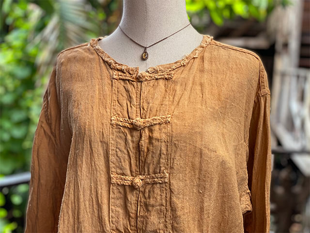 asana HEMP100% ランナー ジャケット・きなり