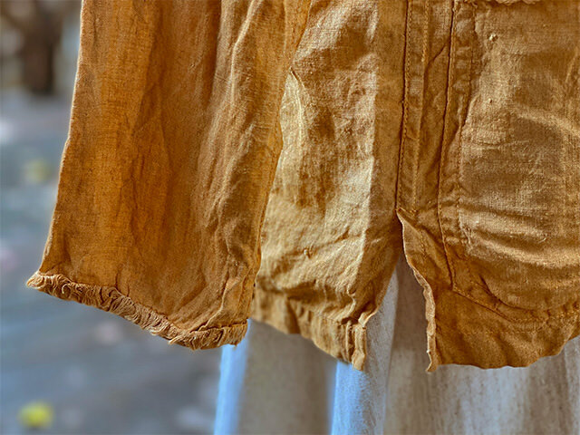 asana HEMP100% ランナー ジャケット・きなり