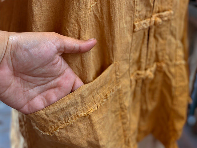 asana HEMP100% ランナー ジャケット・きなり