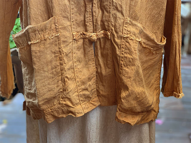 asana HEMP100% ランナー ジャケット・きなり