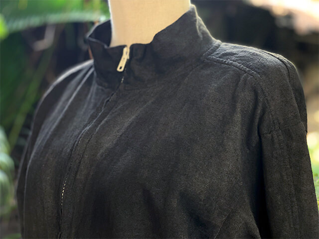 asana ヘンプコットン 厚手 ジャージ トップス・草木染め