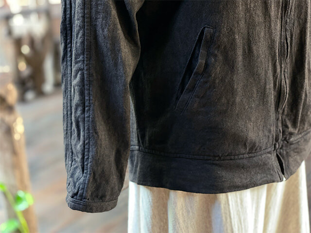 asana ヘンプコットン 厚手 ジャージ トップス・草木染め