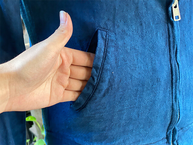 asana ヘンプコットン 厚手 ジャージ トップス・草木染め