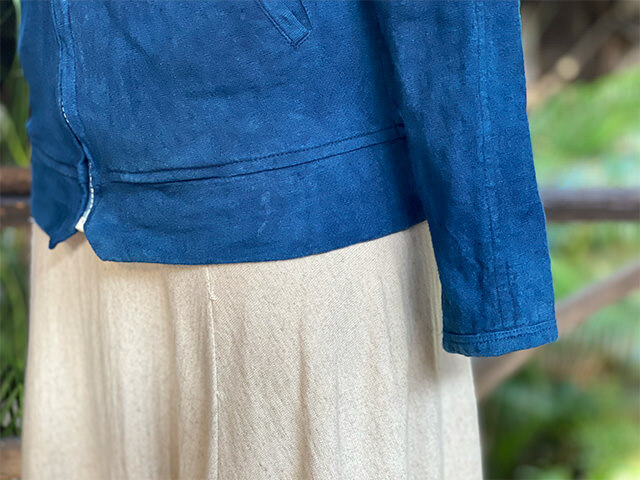 asana ヘンプコットン 厚手 ジャージ トップス・草木染め