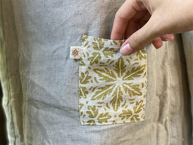 asana HEMP100% ふかふか リバーシブル はんてん・きなり