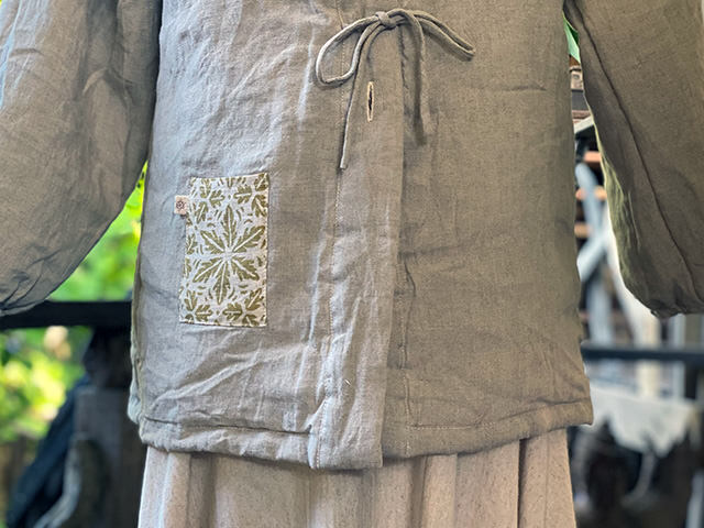 asana HEMP100% ふかふか リバーシブル はんてん・きなり