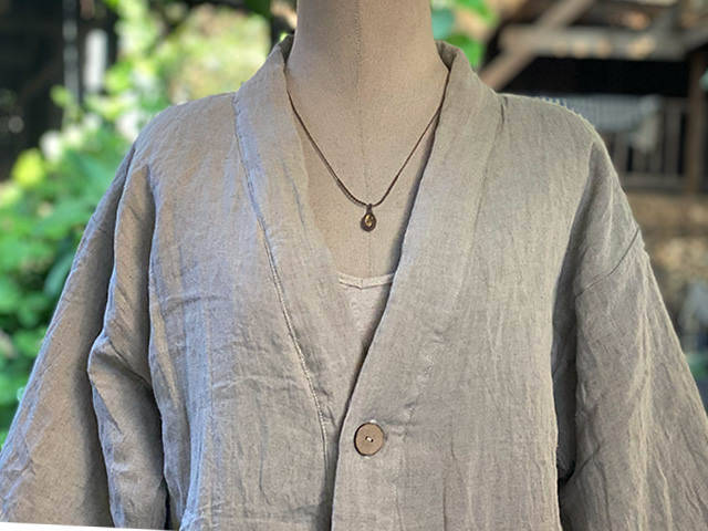 asana HEMP100% ふかふか リバーシブル はんてん・きなり