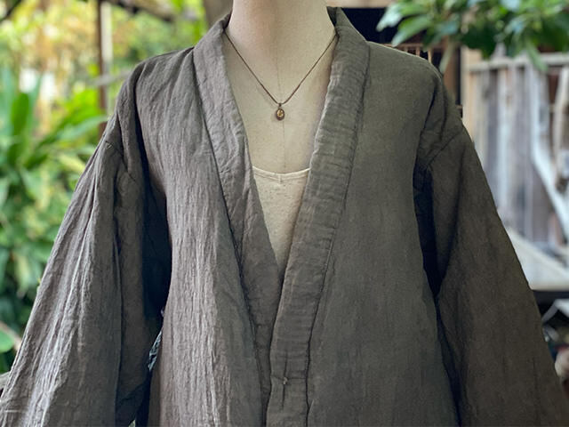 asana HEMP100% ふかふか リバーシブル はんてん・きなり