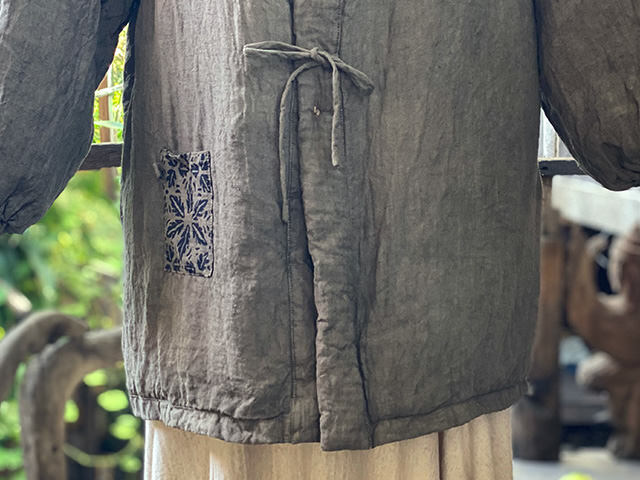 asana HEMP100% ふかふか リバーシブル はんてん・きなり