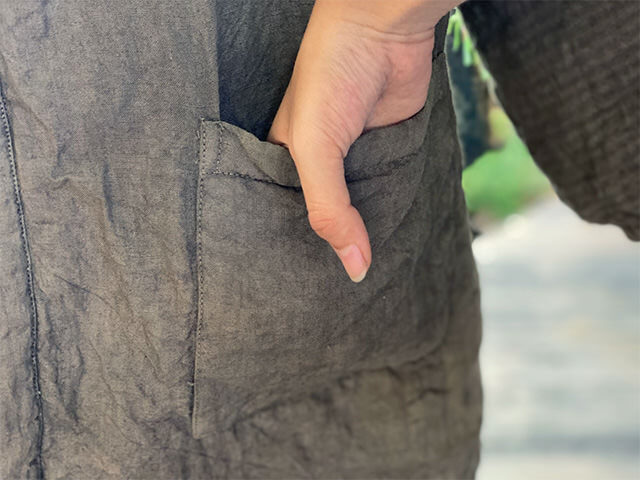 asana HEMP100% ふかふか リバーシブル はんてん・きなり