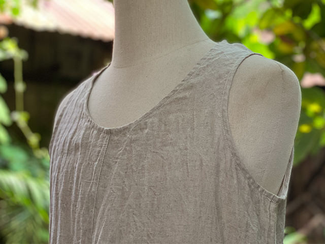 asana HEMP100% ポケット タンク・きなり