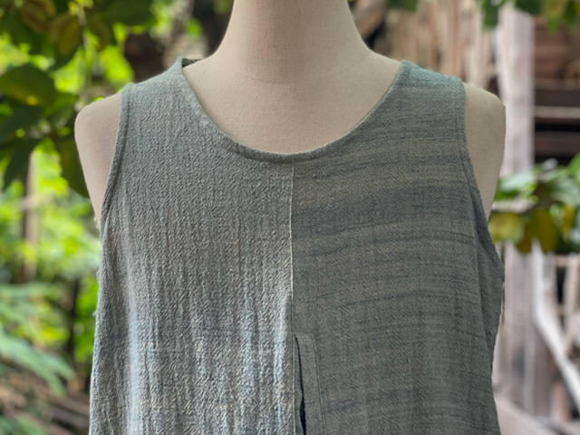 asana HEMP100% ポケット タンク・草木染め