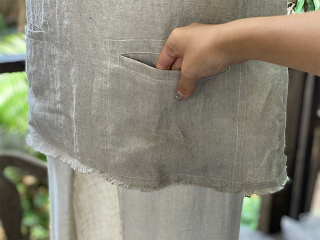 asana HEMP100% 縄文シャツ・きなり