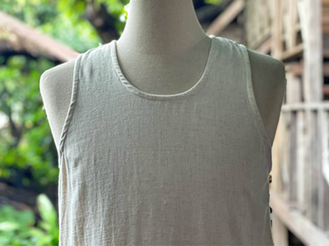 asana HEMP100% テロテロ タンクトップ・きなり