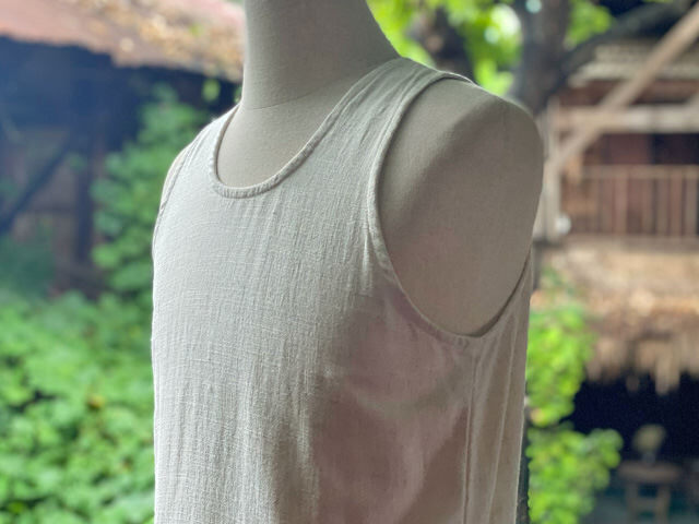 asana HEMP100% テロテロ タンクトップ・きなり