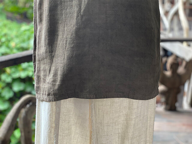 asana HEMP100% テロテロ タンクトップ・草木染め