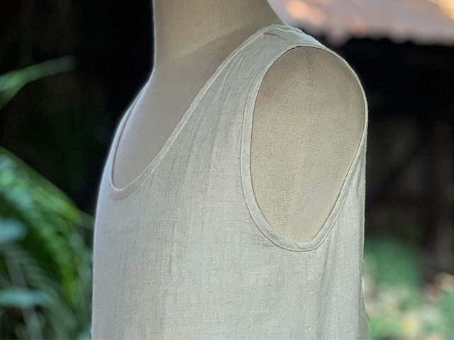 asana HEMP100% テロテロ タンクトップ・きなり