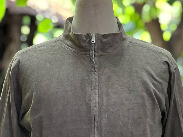 asana ヘンプコットン 厚手 ジャージ トップス・草木染め