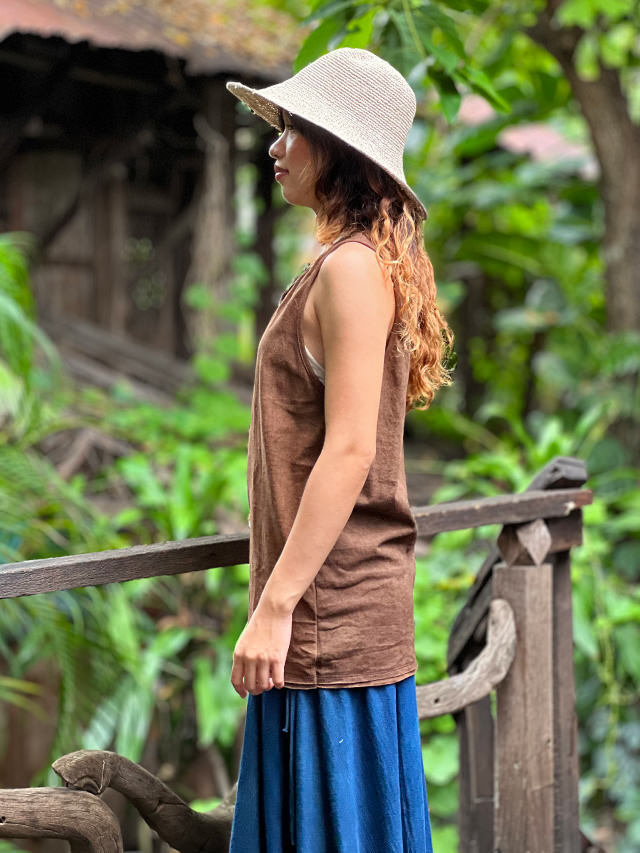 うさと　トップス　茶系　ヘンプ うさと トップス 茶系 ヘンプ うさと トップス 茶系 ヘンプ 2025