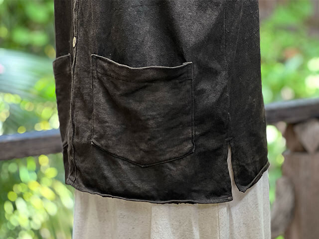 asana ヘンプコットン 厚手 ベスト・草木染め