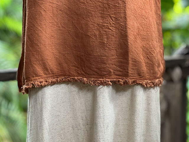 asana HEMP100% テロテロ タンクトップ・草木染め